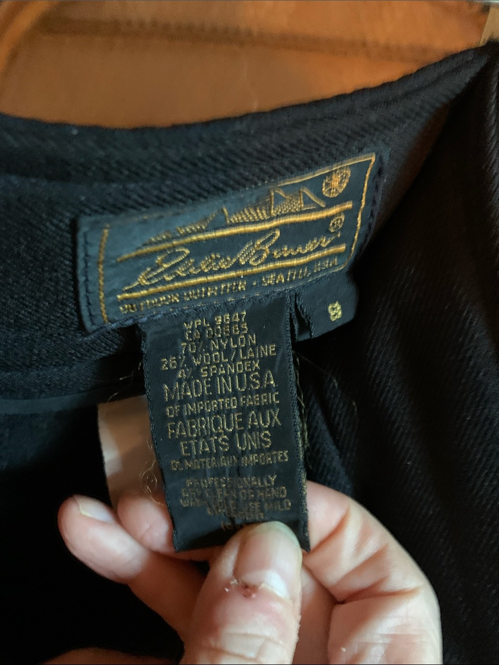 Eddie Bauer Black Skinny Ski Pants Size 8